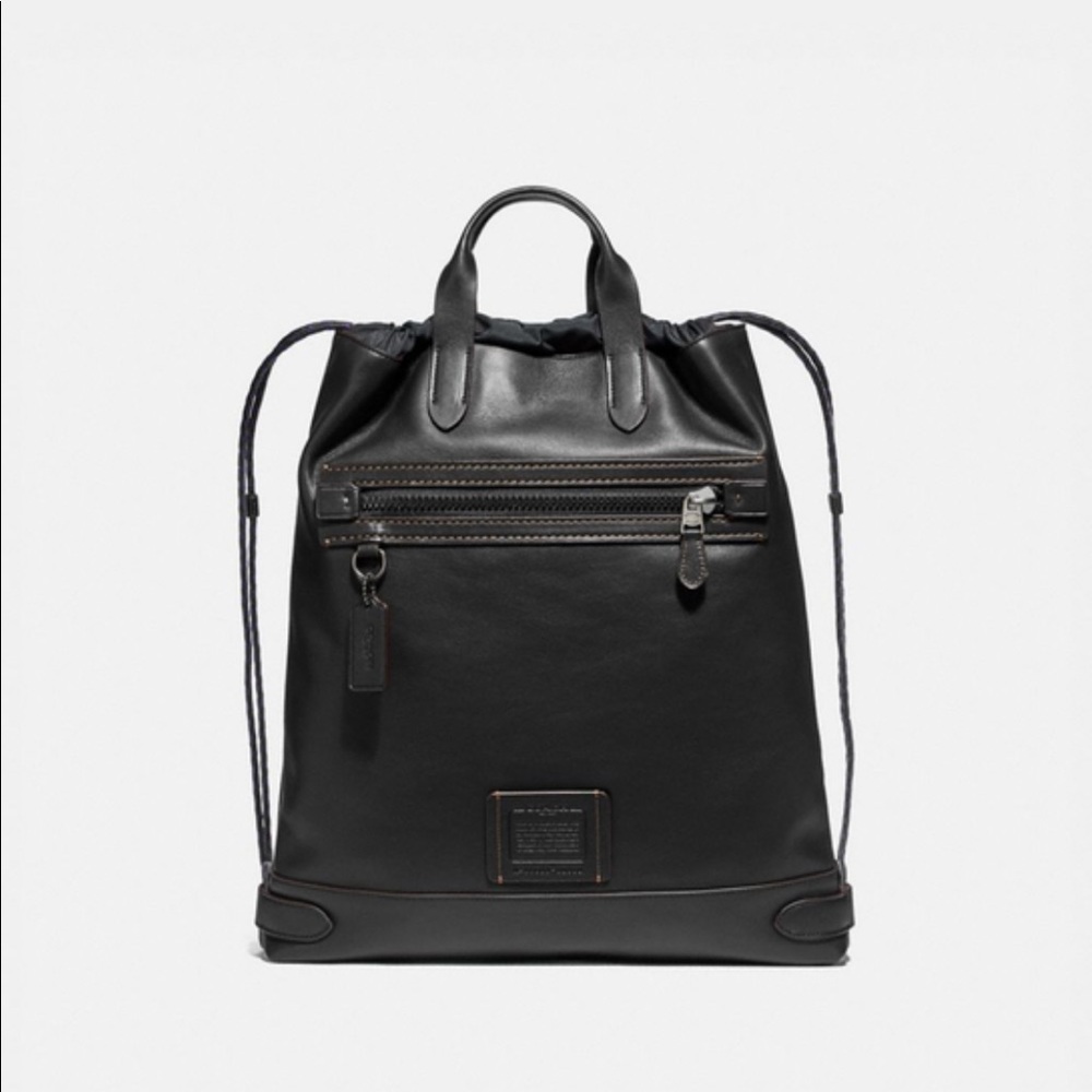 COACH Academy Drawstring Backpack